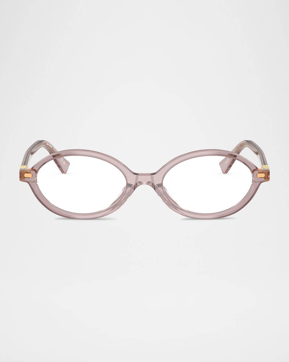 MU 01XV Oval Acetate and Plastic Optical Glasses